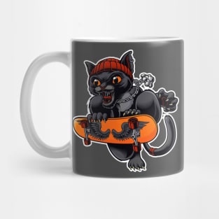 Skater Cat Mug